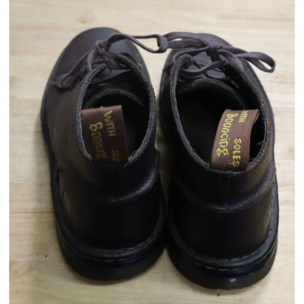 Dr Martens Industrial Sussex Brown Leather Docs‎ Boots Shoe Lace Mens Size 9
